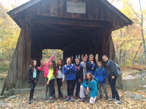 This is my activity group at the covered bridge