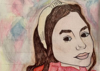 6th grade – AMR6 Frida Kahlo inspired portraits