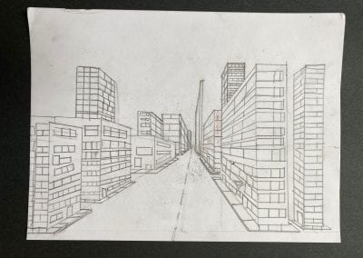 CK5 Single Point Perspective Drawing