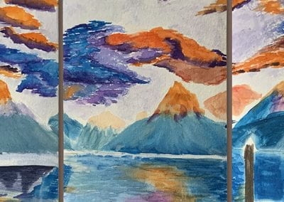 8th Grade • Watercolor Triptych