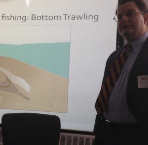Dr. Howard Schiffman speaking about bottom trawling.